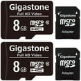 thumbnail image 1 of Giga 8GB 2-Pack Micro SD Card, FHD Video, Security Cam Action Camera Professional, 80MB/s Micro, 1 of 5
