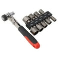 thumbnail image 6 of 10Pc Ratchet Wrench 5-13Mm Power Nut Driver Adapter Pawl Socket Spanner Set, 6 of 9