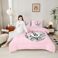 thumbnail image 4 of Castle Fairy Boys Girls Old Fashion Disco Ball Full Size Comforter Sets 3-Piece,Sport Billiards Bedding Comforter Set,Kawaii Pink Ribbon Bow Knot Lightweight Bedding Sets,Ultra Soft Home Decor, 4 of 8