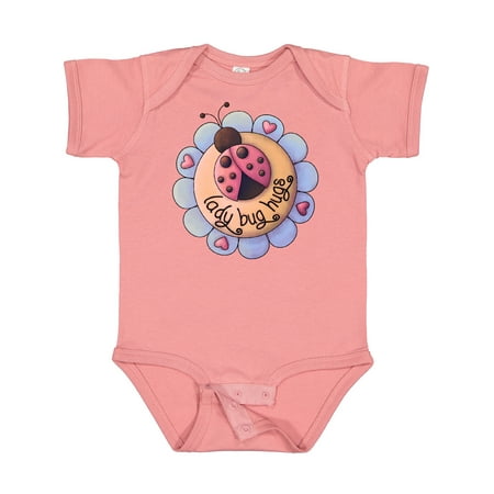 

Inktastic Ladybug Hugs with Flower Boys Baby Bodysuit