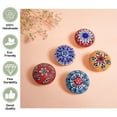 thumbnail image 2 of Ceramic Knobs Multi Color Design Cabinet Knobs Kitchen Drawer Pulls Hardware Knobs - Set of 30, 2 of 5