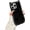Black, variant on Cute Cat Shape Ear Phone Case for iPhone (White,iPhone 15)