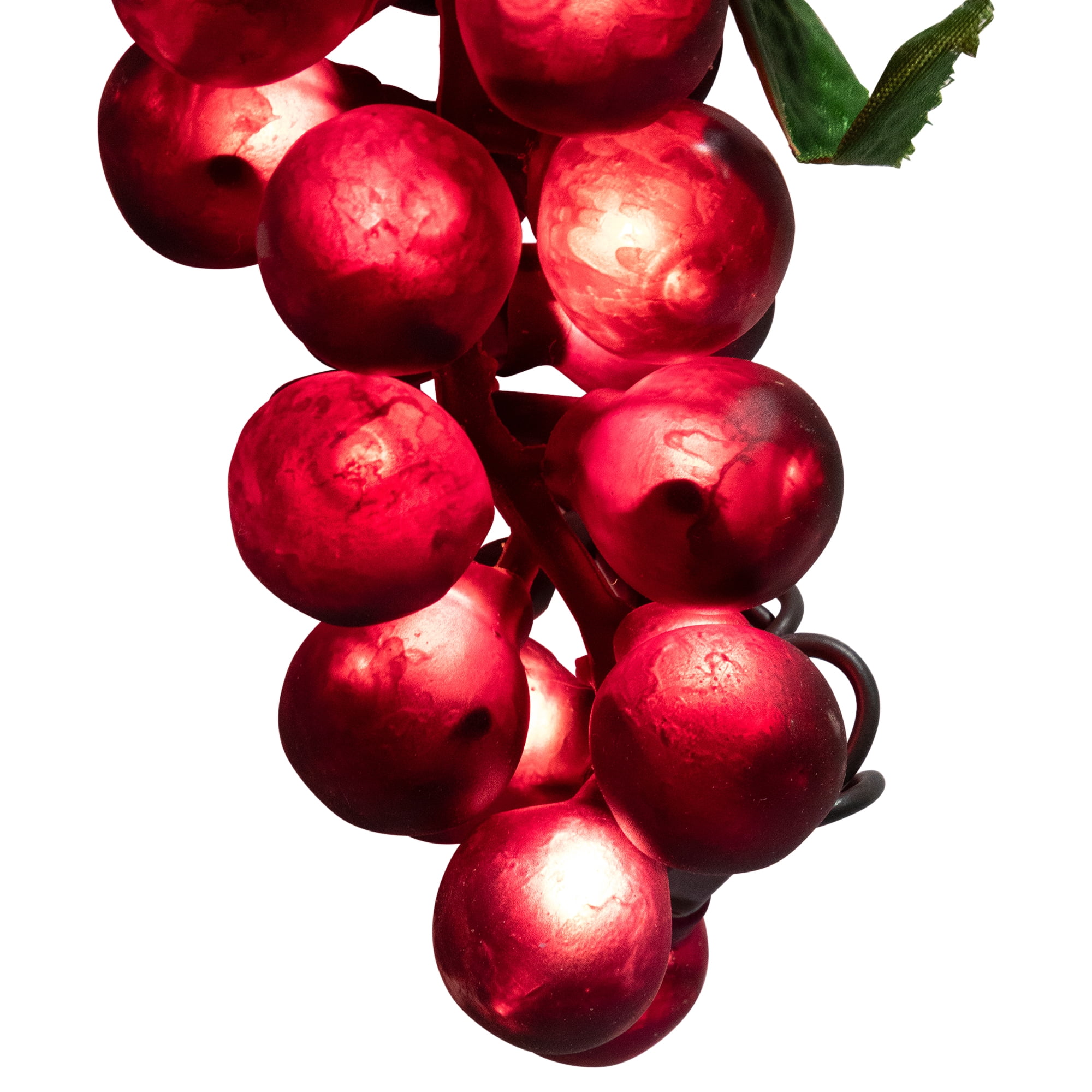 Red and Green Grape Summer Patio Light Set - 5 Clusters 35 Lights