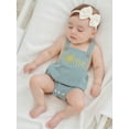 thumbnail image 3 of BemeyourBBs Infant Baby Boys First Birthday Outfit 1st Years Old Birthday Clothes Corduroy Rompers Overalls Bear Planet Sun Rugby Embroidery Buttons Sleeveless Bodysuits Jumpsuits Playsuit, 3 of 9