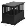 thumbnail image 3 of Newport Pet Dog Crate Furniture End Table, Black, 36", 3 of 9