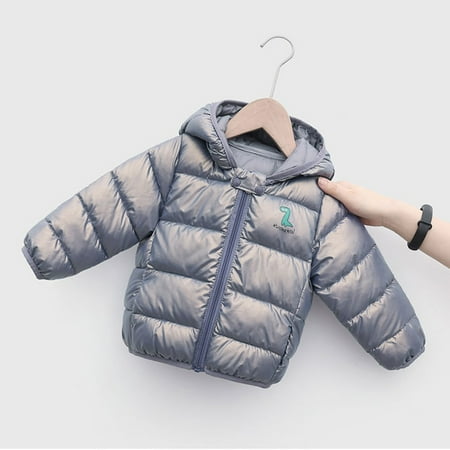 

Gubotare Warm Coat for Toddler Toddler Kids Baby Boys Girls Winter Warm Jacket Outerwear Cartoon Dinosaur Bear Ears Coats Hooded Blue 3-4 Years
