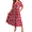 Red-White-Floral, variant on WellSize Plus Size Maxi Dresses for Women Casual V Neck Short Sleeve Floral Dress Summer Flowy Sundresses with Pockets