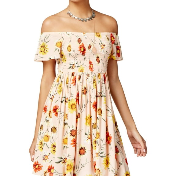 American Rag Womens Printed Fit & Flare Dress, Pink, X-Small