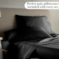 thumbnail image 4 of Southshore Fine Living, Inc. 14-Inch Deep Pocket Queen Sheets, Pillow Cases Standard Size, Black, 4 of 7