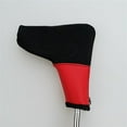 thumbnail image 2 of S SERENABLE Mesh Blade Golf Club Putter Head Cover Headcover with Zipper Close Red, 2 of 9