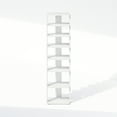 thumbnail image 4 of Furinno Compact 8-Tier Vertical Space Saving Free Standing Corner Shelf, Display Rack, White, 4 of 6