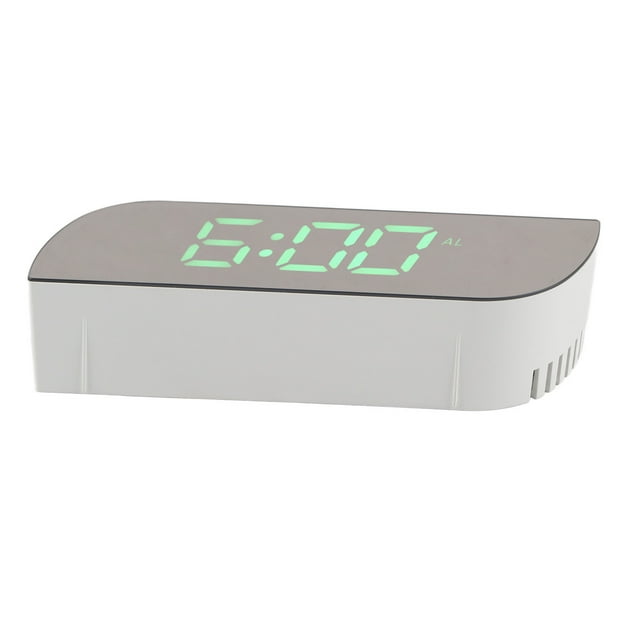 Reloj Despertador Digital LED Bling Bling con Espejo 12/24 y Luz Nocturna
