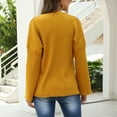 thumbnail image 4 of LYXSSBYX Women Fall Sweaters for Women 2022 Hot Sale Clearance Women Long Sleeve Knitted Loose Sweater Jumper Straples Tops Blouse, 4 of 6