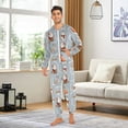 thumbnail image 3 of joogoo Reindeer Fox Snowman Christmas Unisex Adults Onesies Pajamas Jumpsuits L, 3 of 7