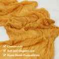thumbnail image 3 of 2 Paquetes de Caminos de Mesa de Gasa Amarillo Mostaza 35.4" x 118" para Bodas y Fiestas, (10 Pies), 3 of 6