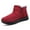 Red, variant on Gyexs Women's Snow Boots Size 7.5, Womens Winter Shoes Wide, Wide Calf, Hook & Loop, Moto, Composite Toe, Men's Fashion, Black, Size 6
