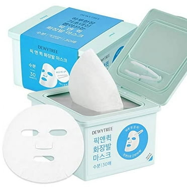 DEWYTREE Pick and Quick Refreshing Aqua Mask 30 Sheets | Moisturizing Sheet Masks for Face w/ Hyaluronic Acid | Gentle Korean Sheet Mask Skin Care w/ Amino Acids | Hydrating Face Mask Sheets
