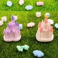 thumbnail image 6 of PAMINGONO 2Pcs Miniature Castle Decors Plastic Small Castle for Birthday and Party Decorations, 6 of 8