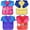 Scarlet Yellow Multicolor,4 Pcs, variant on Ksopiavobs 2 Pack Kids Art Smocks Toddler Smock Waterproof Artist Painting Aprons Long Sleeve with 3 Pockets for Age 2-6 Years