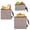 Brown White Stripe, variant on Dailycode 3 Pack Reusable Ziploc Bags Leakproof Sandwich Snack Freezer Bags, Green White Stripe