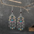 thumbnail image 5 of Grandest Birch 1 Pair Dangle Earrings Classic Decorative All-match Bohemian Vintage Multilayer Rhinestone Ethnic Style Earrings fo, 5 of 8