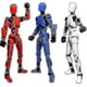 thumbnail image 1 of T13 Action Figure Titan 13 Robot Action Figure Human Action Figure 3D Printed Action Figure and Weapons Set (DPD), 1 of 5