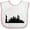 White and Pink, variant on Inktastic New York Skyline Boys or Girls Baby Bib