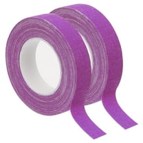 Uxcell 0.6 Inch x 33 Feet Neon Gaffer Cloth Tape, 2 Roll Fluorescent Adhesive Tape Black Light Glow Tape for Party, Purple