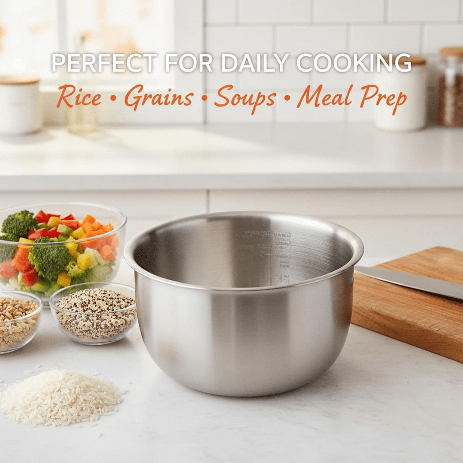 316 Stainless Steel Inner Pot 3L Replacement | Premium Rice Cooker Bowl Compatible with Zojirushi NP-HCC10 | Uncoated One-Piece Design for Even Heating & Daily Cooking