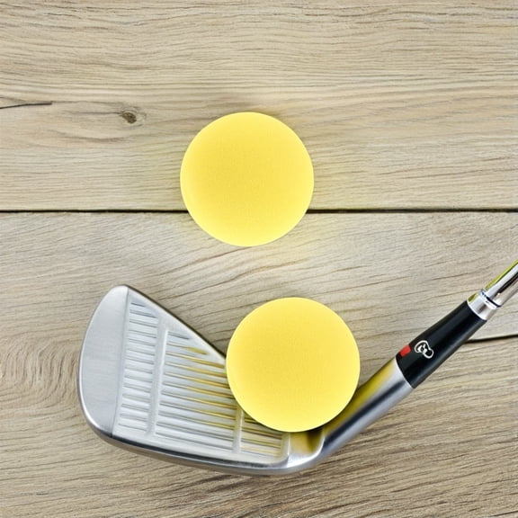 MOKKHNB 10Pcs Reusable Yellow Foam Golf Balls Quiet Indoor Outdoor Training Practice