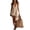 Khaki, variant on Sundresses for Women Spaghetti Strap V Neck Fringe Mini Dress Solid Causal Loose Summer Dress, 2XL