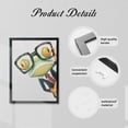 thumbnail image 6 of WFSposter Frog Painting Funny Animal with Glasses Canvas Art Framed Frog Picture Wall Decor for Bedroom Bathroom Gentleman Frog Poster, 6 of 7
