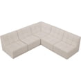 thumbnail image 5 of Meridian Furniture Relax Cream Velvet Modular Sectional, 5 of 11