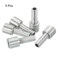 thumbnail image 3 of Uxcell M10 to M6 25mm Long Double Male Threaded Reducer Bolt Screw Fitting Adapter 5 Pack, 3 of 5