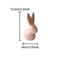 thumbnail image 3 of Uuiauoio Easter Bunny Figurine, Ceramic Rabbits for Spring Easter Decoration, Modern Art Cute Rabbit Statues for Home Decor, Office Table, Holiday Party, 3 of 6