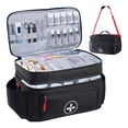 thumbnail image 2 of Portable Emergencies Organizers Double Layer Storage Bag Suitable For Home Travel Family Kits Supplies, 2 of 9