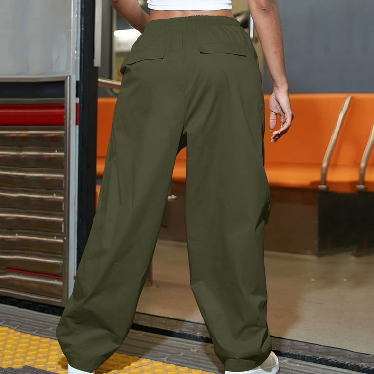 Hip Hop Loose Cargo Pants Womens Baggy 90s Dance Trouser Fashion Jogging  Harem Pants Wide Leg Joggers Streetwear