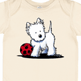 thumbnail image 4 of Inktastic Westie with Ball Boys or Girls Baby Bodysuit, 4 of 5
