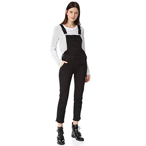 Ksubi Women's Raven Black Skinny Pinni Overalls Size 28