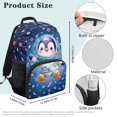 thumbnail image 7 of Yuyamidu Penguin Backpacks for Girls Boys School Bookbag with 2 Sides Mesh Pockets, High School Back Pack Kids Teens Schoolbag Trabel Daypacks, 7 of 7