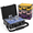 Carbon Fiber, variant on Purple Aluminum Alloy Trading Card Storage Case Holds 650+ 3x4 35pt Toploaders