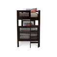 thumbnail image 2 of Camaflexi Twin over Twin Bunk Bed - Mission Headboard - Lateral Angle Ladder - Cappuccino Finish, 2 of 3