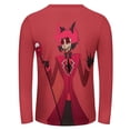 thumbnail image 3 of Hazbin Hotel Alastor Men's Long Sleeve T Shirt 3D Printed Fashion Tee Shirts Top Soft Comfortable Daily Shirt, 3 of 6