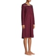 thumbnail image 3 of Hanes Women’s Long Sleeve Sleep Gown, 3 of 5