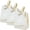 Ivory, variant on 30 Pack Ivory Gift Box with Leather Handle Leaf Charm Embossed Candy Box for Wedding Birthday Party Decor