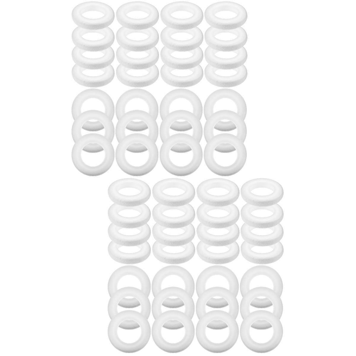 ROMANSENTIAL Foam Circles for Crafts Christmas Decoration Easy to Decorate 60Pcs