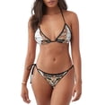 thumbnail image 1 of Balery Cat Holding Mugshot Sign Pijama Estampado Bikini de Dos Piezas para Mujer - Conjunto de Bikini Ajustable Sexy y Cómodo para Playa, 1 of 6