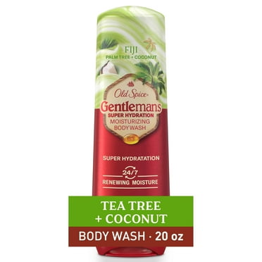 Old Spice Super Hydration Men's Body Wash, Fiji with Palm Tree and Coconut, 24/7 Renewing Moisture, 20g