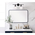 thumbnail image 3 of Gene 2 light Black and Clear glass Wall sconce, 3 of 15