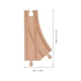 thumbnail image 3 of Accesorios de vías de trenes de madera de 2 piezas Piezas de vía de ferrocarril de juguete educativa para niños Compatibles con el tren Thomas Double Pin, 3 of 8